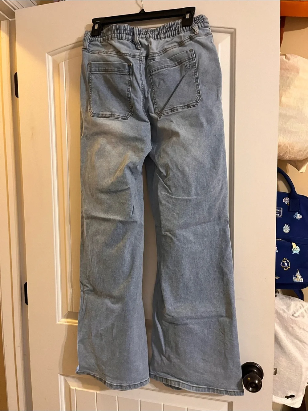 DG2 by Diane Gilman Light Blue Wide-Leg Jeans women